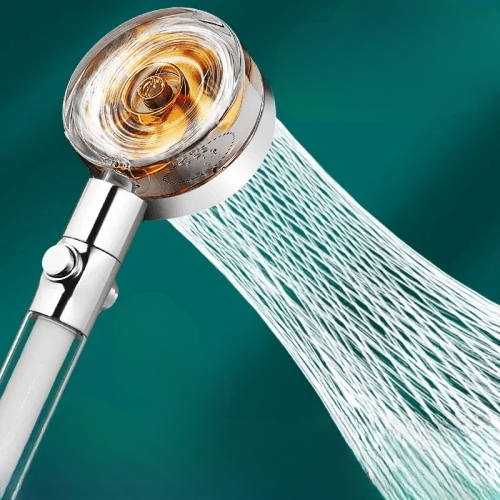 Propeller Shower Head: Rainfall Design with High Pressure and Water Saving Features - Universal Adaptation with Pressurized Nozzle, an Ideal Bathroom Shower Accessory.