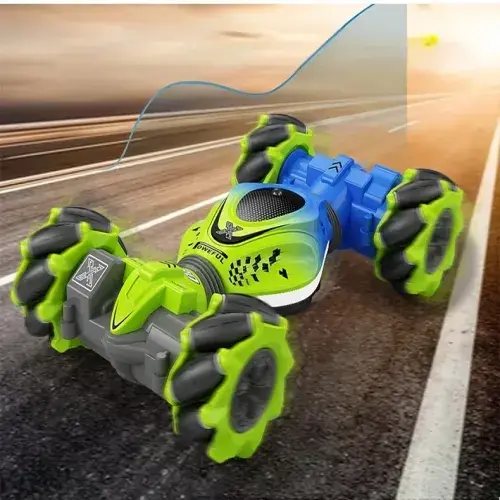 Remote Control Stunt Car 4WD, 2.4G Radio, Gesture Sensor, Rotation, Twist, and Drift - Exciting Toy for Kids."
