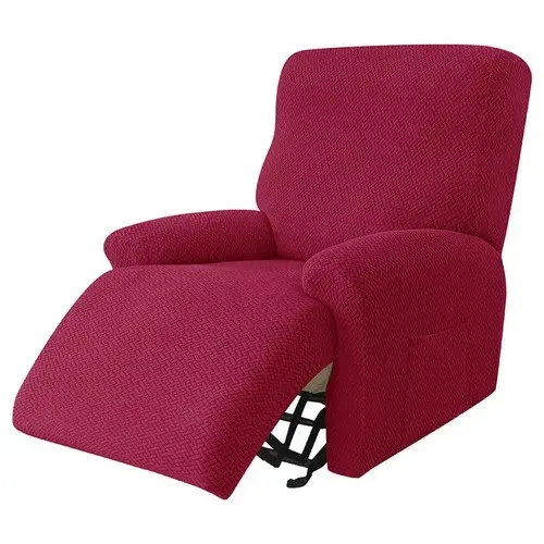 "Stretchy Jacquard Recliner Chair Cover: Elastic Slipcover for Sofa, Protects Lazy Boy Armchair, Stylish Stretch Couch Protector in Living Room"