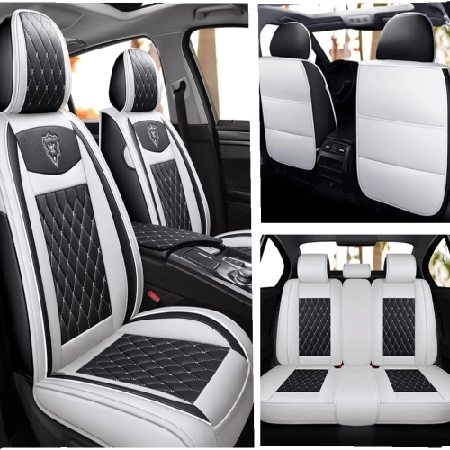 Premium Full Set Car Seat Covers: Ultra-Luxurious Waterproof Leather Protection for Your Cars, SUVs, and Pick-up Trucks