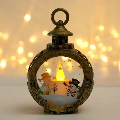 Christmas Tree Lantern Wind Lights: LED Pendants for Festive Home Decor during Navidad and New Year Celebrations