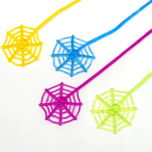12/30Pcs Stretchable Climbing Spider Web Tricky Toys - Ideal for Kids' Birthday Parties, Baby Showers, Halloween, and Carnival Party Favors. Great as Gifts and Rewards
