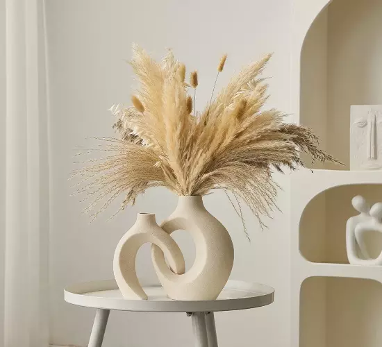 Nordic Style Ceramic Vase Home and Office Decor, Shelf Accessories, Modern Flower Pot, Bookshelf Decoration