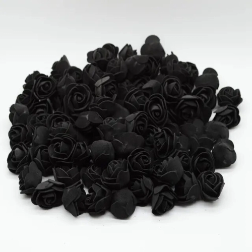 "50/100/200 Pieces Teddy Bear Roses 3cm Foam Decorative Flowers for Weddings, Christmas, DIY Gifts, and Home Decor