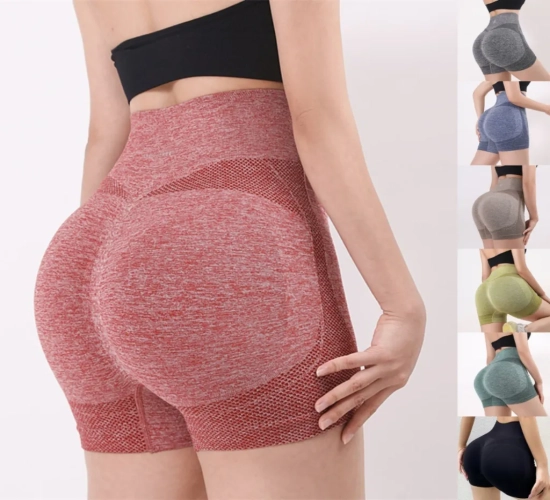 Elevate Your Workout with High-Waist Women's Yoga Shorts - Fitness, Butt Lift, and Comfortable for Yoga, Gym, Running, and Sportswear