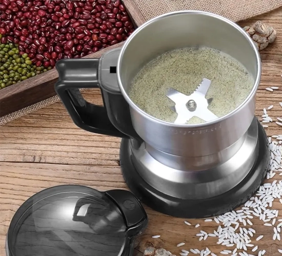 High Power Electric Coffee Grinder: Kitchen Cereal, Nuts, Beans, Spices, Grains Grinder Machine - Multifunctional Home Coffee Grinder