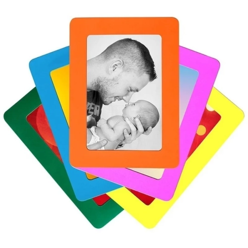 Vibrant Magnetic Picture Frames: Photo Magnets for Refrigerator, a Colorful and Convenient Way to Display Family Photos and Cherished Memories.