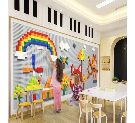 500g bag of Kawaii big-sized creative building blocks set. Colorful classic slide bricks for DIY toys, perfect for kids and babies as a Christmas gift