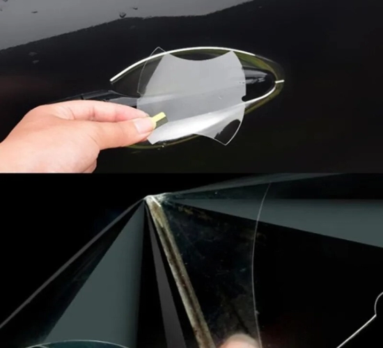 5pcs Transparent Door Handle Stickers: Car Protector to Prevent Scratches and Enhance Car Decoration