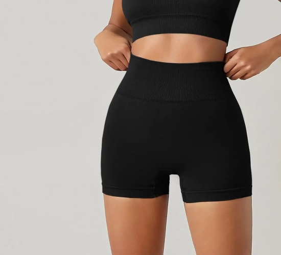 Introducing the Latest in Fitness Fashion: High-Waist Breathable Sports Pants for Women. Embrace Comfort and Style with Tight Cycling Yoga Shorts, Free from Awkward Lines.
