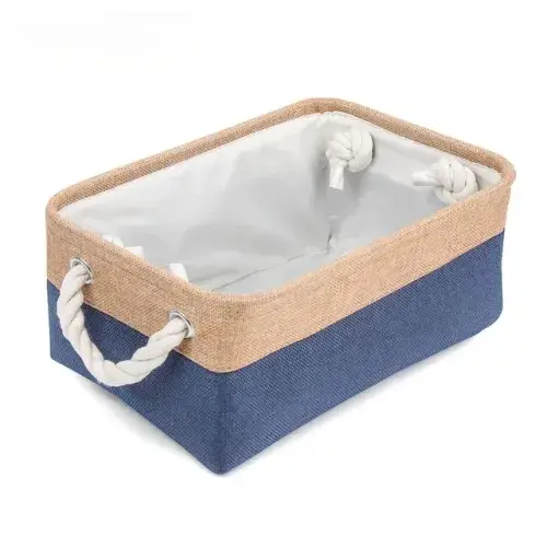 Folding Linen Organizer Basket Perfect for Sorting Sundries, Home Supplies, Underwear, Socks, and Baby Toys Storage