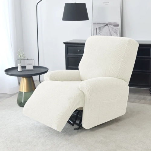 Thick Recliner Chair Cover: Non-Slip Polar Fleece, Single Sofa Cover for Living Room. Ideal Slipcover for Lazy Boy Relaxing Armchair.