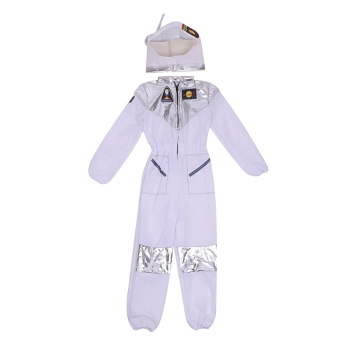 Premium Boys and Girls White Space Astronaut Costume: Suitable for Book Week, Halloween, Carnival, and Outer Space Themed Parties – Kids' Costumes.