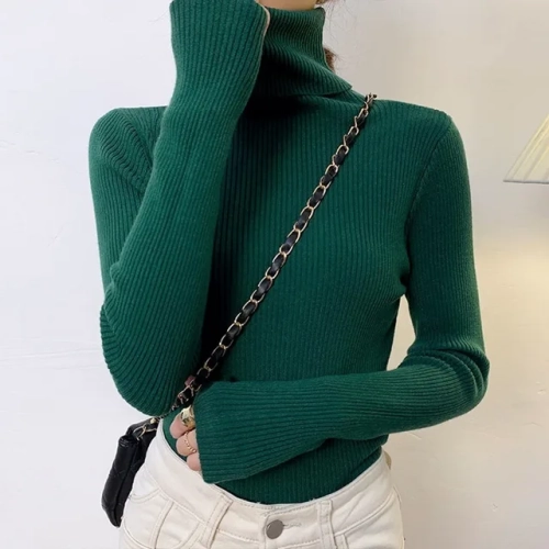 2023's new slim-fit turtleneck sweater: Long-sleeve, soft, perfect for autumn/winter fashion.