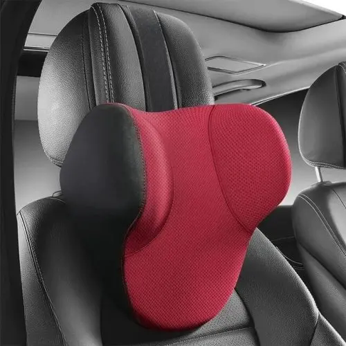 Comfortable and Breathable Memory Cotton Car Neck Pillow and Lumbar Cushion for Auto Seat Support
