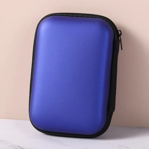 Portable Travel Storage Bag for Sundries, Charging Case, Earphones, and Cables. Zipper Bag for Organizing Electronics on the Go.
