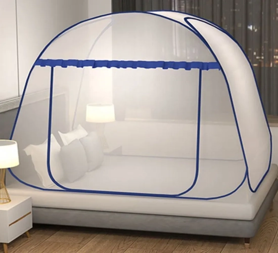Portable Camping Yurt Mosquito Net: Simple Design for Single or Double Bed Canopy, Ideal for Adults - Foldable Bunk Mesh Net with Breathable Material for a Comfortable Outdoor Experience