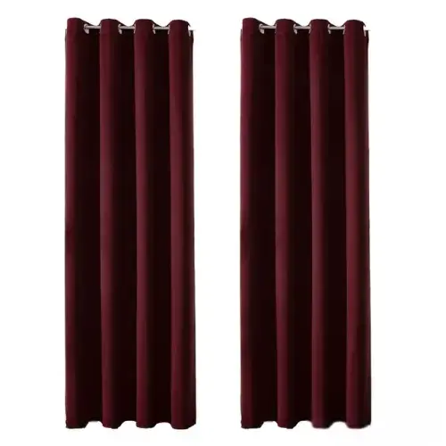 Elegant Solid Blackout Curtains for Bedroom and Living Room - Thermal Insulated, Room Darkening Window Drapes