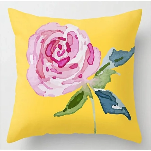 Velvet Pillowcase in Yellow Hue for Square Pillows: Available in Sizes 40x40, 45x45, 50x50, and 60x60 - Stylish Sofa Cushion Cover for Home Decor.