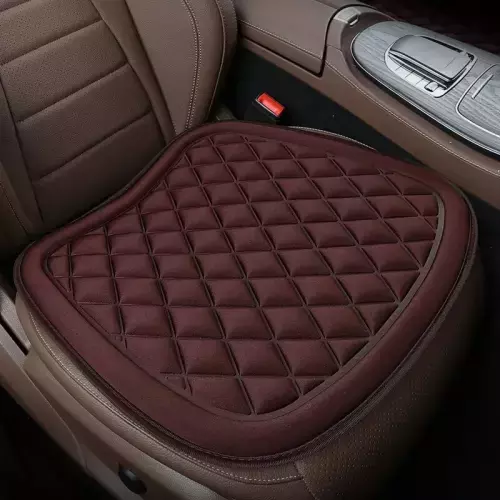 Comfort Foam Car Seat Cushion with Non-Slip Rubber Base: Enhance Driving and Sitting Comfort for Vehicles, Office Chairs, and Home Seating - Premium Seat Cover Accessory