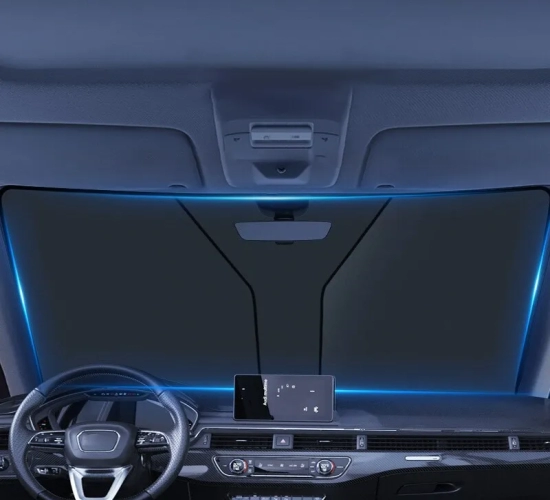Keep Cool and Protected Car Sun Visor for UV Protection and Interior Cooling.