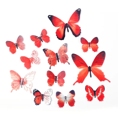 DIY Luminous Butterfly Wall Sticker Set 36pcs 3D Decals for Bedroom, Living Room, and Ceiling Decoration, Glowing in the Dark Butterfly Wallpaper