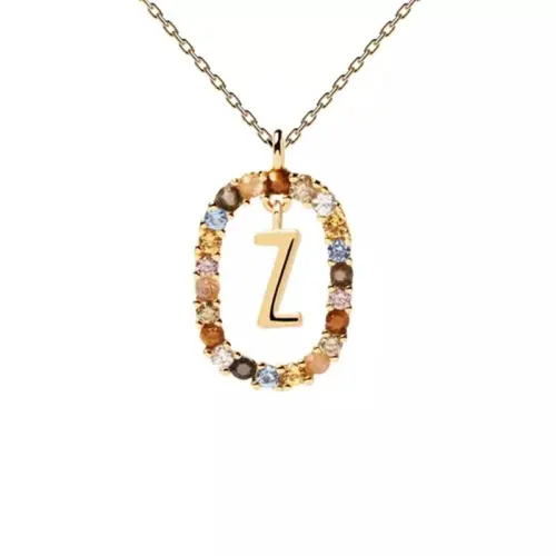 26 English Letters Pendant Necklace: Zircon Fashion A-Z Initial M S C K Trendy Alphabet Long Chain for Women - Personalized Name Jewelry