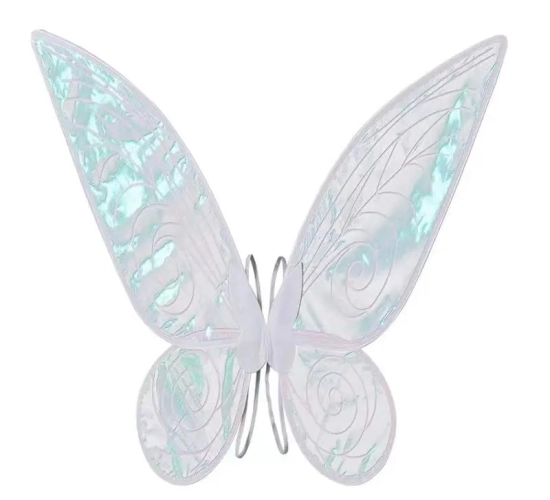 Girls' Halloween butterfly fairy wings for cosplay. Sparkling fairy princess wings, perfect for costumes and party favors.