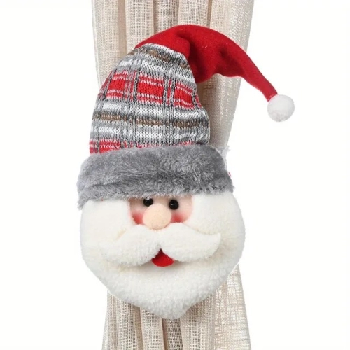 1pc Snowman Christmas Curtain Buckle - Cute and Creative Decoration for Home Windows, Festive Christmas Curtain Ornament