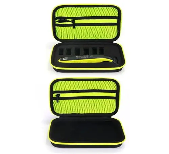 Shockproof Hard Travel Storage Bag for Philips One Blade Men's Electric Shaver. Convenient Carrying Case with Razor Holder.