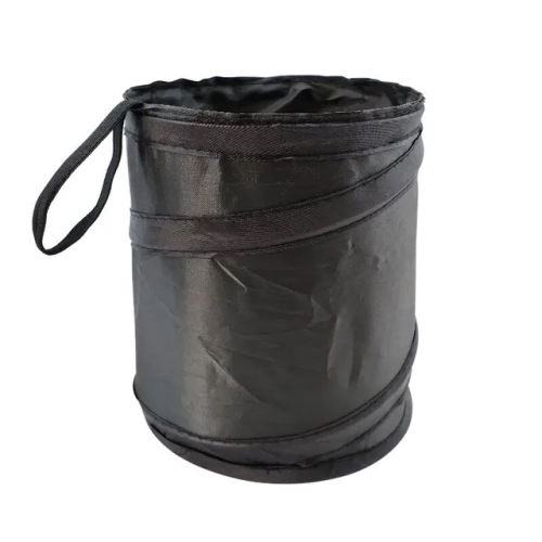 Portable and Durable Car Trash Can: Foldable Hanging Car Storage Bucket with Chair Back Oxford Cloth Storage Bag, 1pc Trash Can.