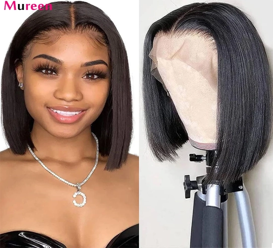 HD Transparent Full Lace Frontal Wig: Lace Front Human Hair Wigs Designed for Women, Providing a Glueless and Natural Look