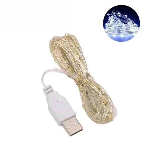Waterproof USB LED String Lights: Copper Wire Garland for Christmas, Wedding, and Party Decorations - 2024 New Year Edition