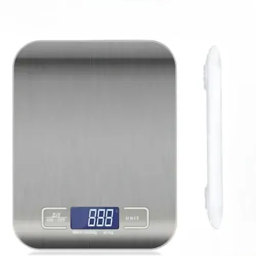 5kg/10kg Stainless Steel Electronic Kitchen Scales: Ideal for Home, Jewelry, Food, Snacks - Essential Weighing and Baking Tools with LCD Display
