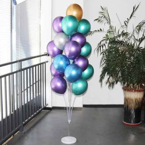 2 Sets Balloon Holder Stands with 19 Tubes for Kids' Parties, Baby Showers, and Weddings. Ideal for Balloon Columns and Confetti Balloons. All Decoration Supplies Included
