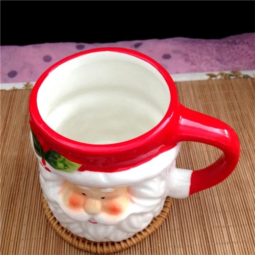 Creative Christmas Ceramic Mug: Cartoon Santa Claus, Snowman, Elk, Couple Penguin Cups – Charming Household Tableware Mug, Perfect Gift for Girls and Boys"