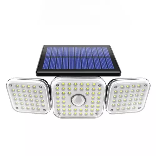 Enhance Outdoor Security with Solar-Powered Flood Lights: 182/112 LED Lights with Adjustable Lighting Head and 3 Modes for Garage, Garden, and Yard