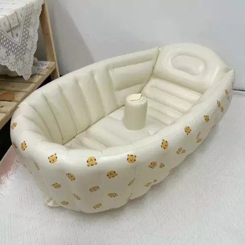 Portable Inflatable Baby Bathtub: Non-Slip Travel Tub, Compact Baby Bath Tub, Folding Shower Tub, and Mini Air Swimming Pool for Children