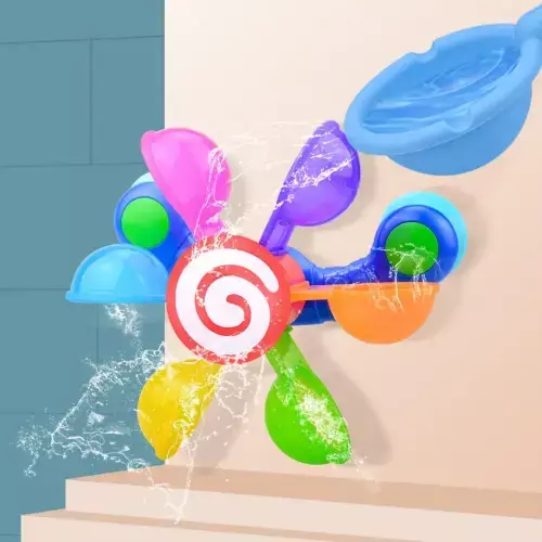 Vibrant Waterwheel Bathing Delight Baby Bath Toys Bathtub Splash Play Set Shower Sprinkler Toy For Children