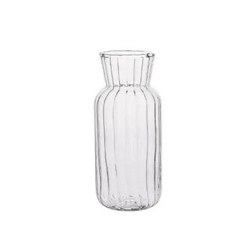 Single Nordic Creative Transparent Vase Perfect for Plants, Flowers, Hydroponics, and Terrarium Arrangements. Versatile Container for Flower Table