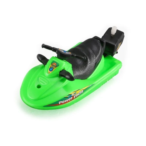 Classic Wind-Up Speed Boat Toy: Floats in Water, Ideal for Winter Showers and Baths. Perfect Toy for Children, Especially Boys