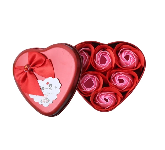 Artificial Rose Flower Gift Box: Available in Sets of 3, 4, or 6 Roses - Perfect for Valentine's Day, Mother's Day, Wedding, and New Year's Gift for Wife