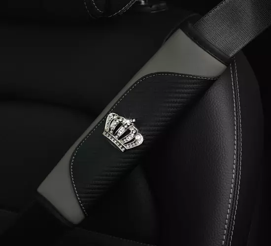 Elevate Style: Diamond PU Seat Belt Shoulder Cover