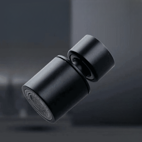 Innovative Black 2-Mode Washbasin Faucet Nozzle: 360° Rotary Splashback, Kitchen Sink Pressurized Faucet Aerator Bubbler for Enhanced Functionality