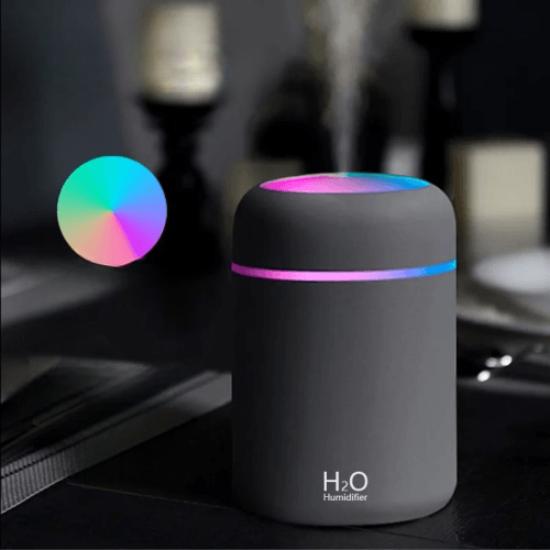300ml H2O Air Humidifier, Portable Mini USB Aroma Diffuser with Cool Mist – Perfect for Bedroom, Home, Car, Plants, and Air Purification"