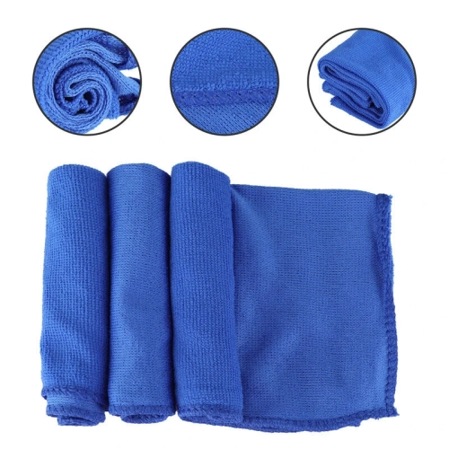 Set of 10 Microfiber Car Cleaning Towels Super Absorbent Drying Cloth for Household Car Care Detailing. Hemming Towel Duster Rags.
