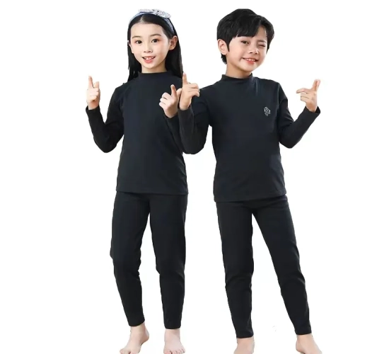 Autumn/Winter Thermal Underwear Suit for Girls and Boys - Pajama Sets for Babies with No Trace Design. Enjoy Warm Sleepwear in Candy Colors with this Kids Clothing Set