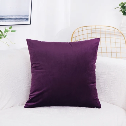 Solid Color Velvet Cushion Cover in Candy Colors for Sofas, Cars, and Home Decor. Add a Touch of Style with Decorative Pillow Covers, Available in Sizes 3050, 4040, and 45*45