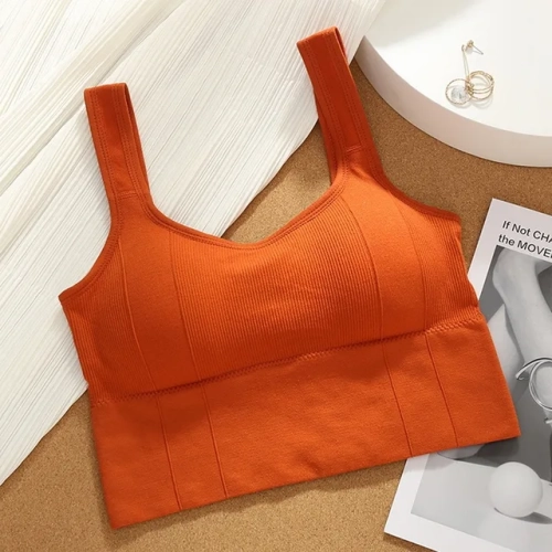 Breathable Sports Bra for Women, Shockproof Crop Top with Anti-sweat Technology. This Seamless Yoga Bra, featuring Push-Up design, is your go-to choice for a supportive and stylish Gym Workout Top.