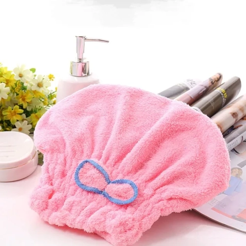 Microfiber shower cap for women and girls, dries hair quickly, soft and gentle, serves as a dry hair cap, comfortable turban headwear for ladies.